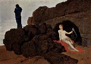 Arnold Bocklin Odysseus und Kalypso oil